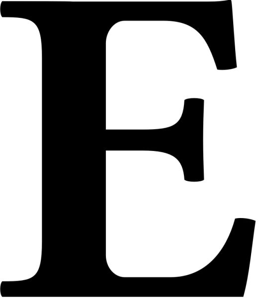 字母E PNG免抠图透明素材 素材中国编号:64373