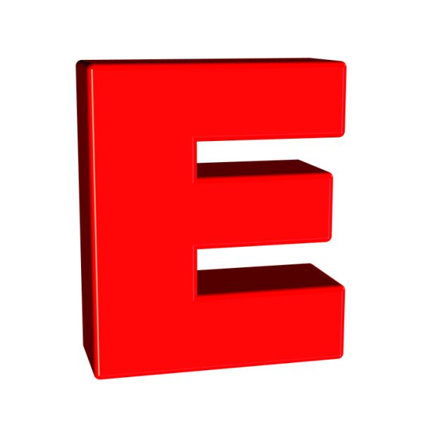 字母E PNG透明背景免抠图元素 16图库网编号:64376