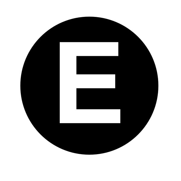 字母E PNG免抠图透明素材 素材中国编号:64390