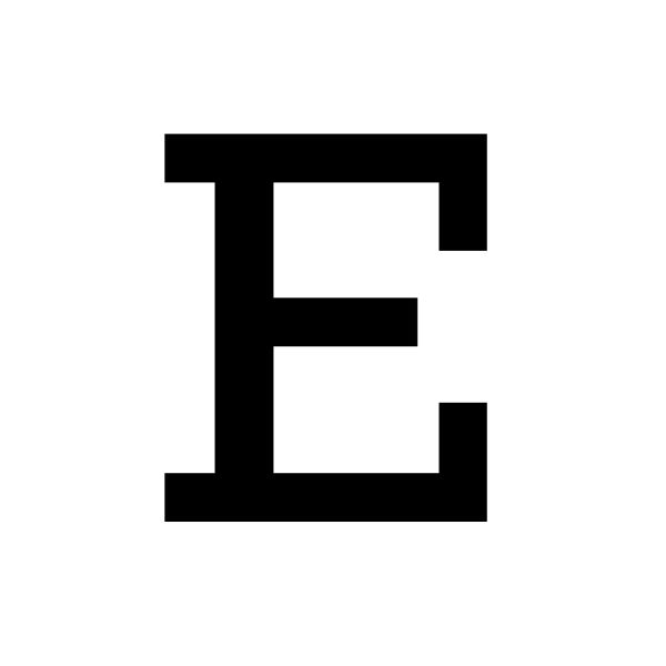 字母E PNG免抠图透明素材 16设计网编号:64348