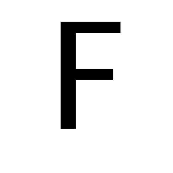 字母 F PNG免抠图透明素材 16设计网编号:64438