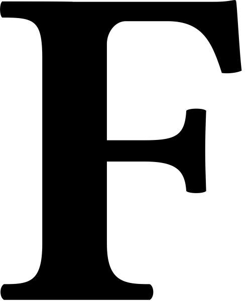 字母 F PNG免抠图透明素材 16设计网编号:64445