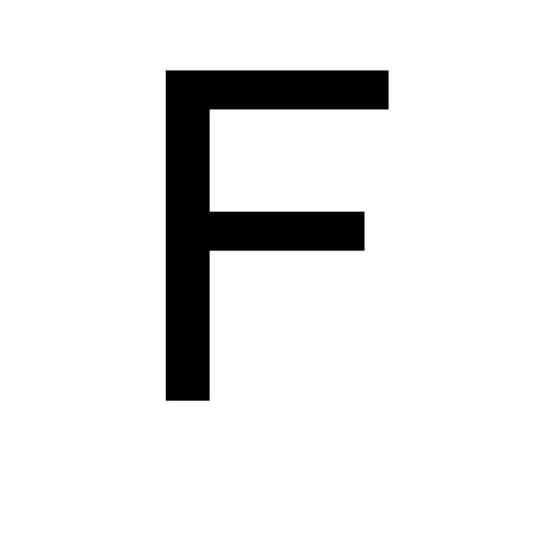 字母 F PNG免抠图透明素材 16设计网编号:64428