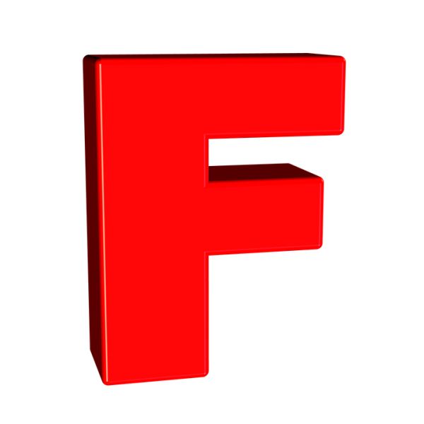 字母 F PNG免抠图透明素材 素材中国编号:64454