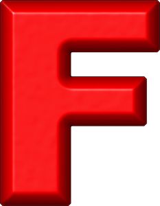 字母 F PNG免抠图透明素材 16设计网编号:64467