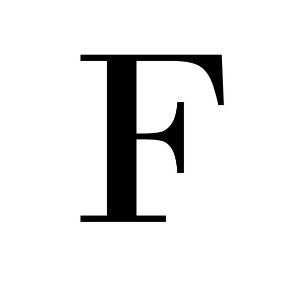 字母 F PNG免抠图透明素材 16设计网编号:64431
