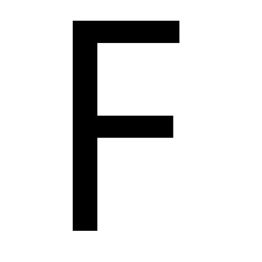 字母 F PNG免抠图透明素材 16设计网编号:64484