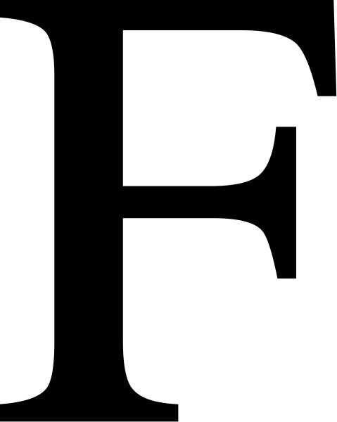 字母 F PNG透明背景免抠图元素 16图库网编号:64494