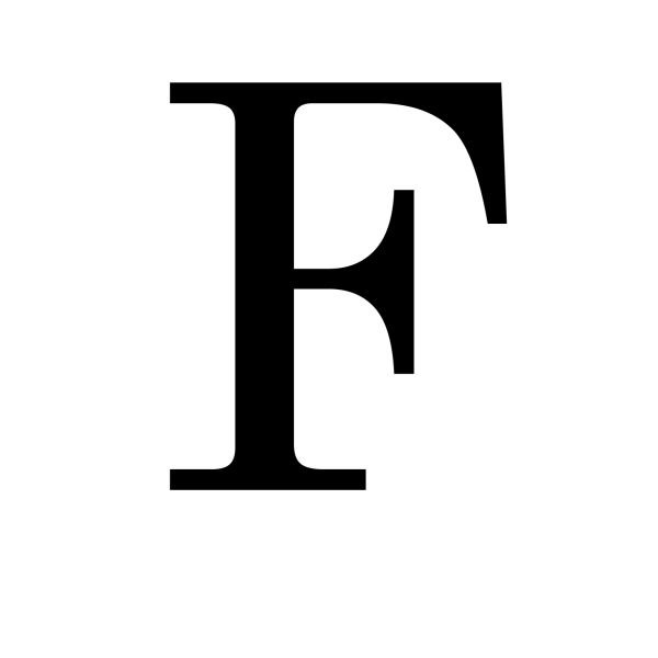 字母 F PNG免抠图透明素材 16设计网编号:64434