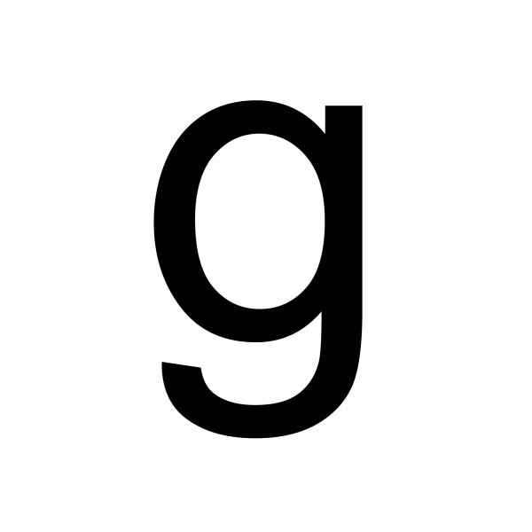 字母G PNG透明背景免抠图元素 16图库网编号:65160
