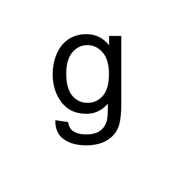 字母G PNG免抠图透明素材 普贤居素材编号:65152