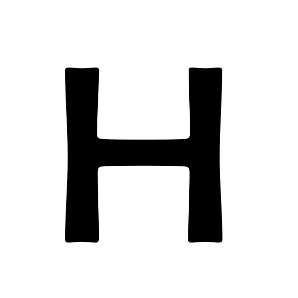 字母 H PNG透明背景免抠图元素 16图库网编号:65635