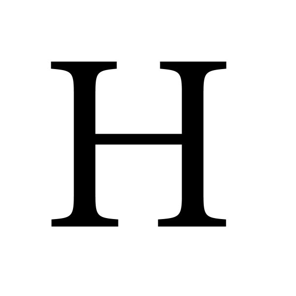 字母 H PNG免抠图透明素材 16设计网编号:65638