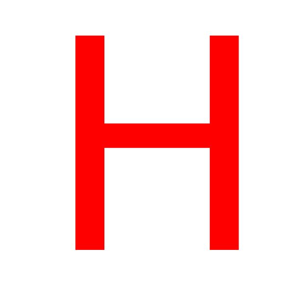 字母 H PNG免抠图透明素材 16设计网编号:65645