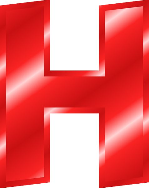 字母 H PNG免抠图透明素材 16设计网编号:65650