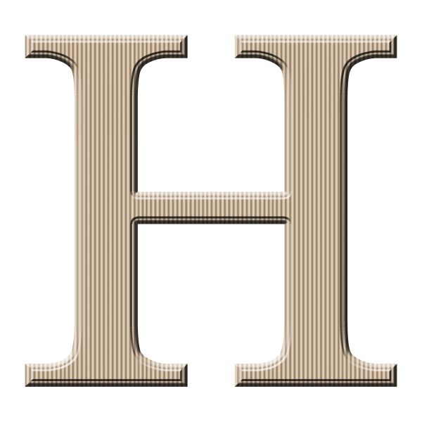 字母 H PNG免抠图透明素材 16设计网编号:65655