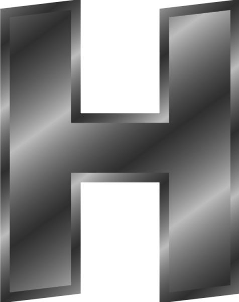 字母 H PNG免抠图透明素材 16设计网编号:65657