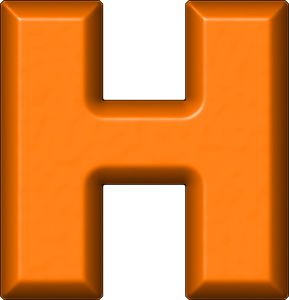 字母 H PNG免抠图透明素材 16设计网编号:65667