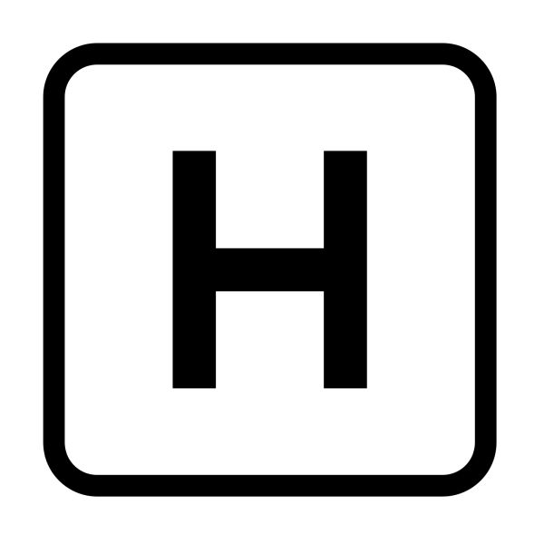 字母 H PNG免抠图透明素材 素材中国编号:65682