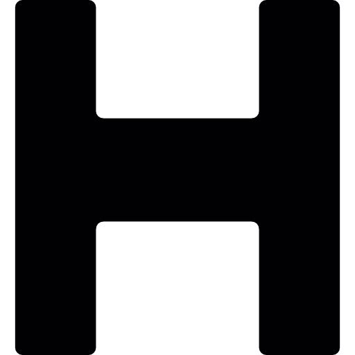 字母 H PNG免抠图透明素材 16设计网编号:65683