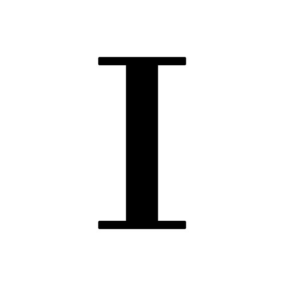 字母 I PNG免抠图透明素材 16设计网编号:74775