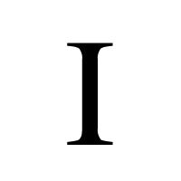 字母 I PNG免抠图透明素材 16设计网编号:74784