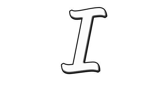 字母 I PNG透明背景免抠图元素 16图库网编号:74810