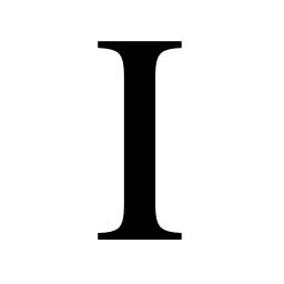 字母 I PNG免抠图透明素材 16设计网编号:74828