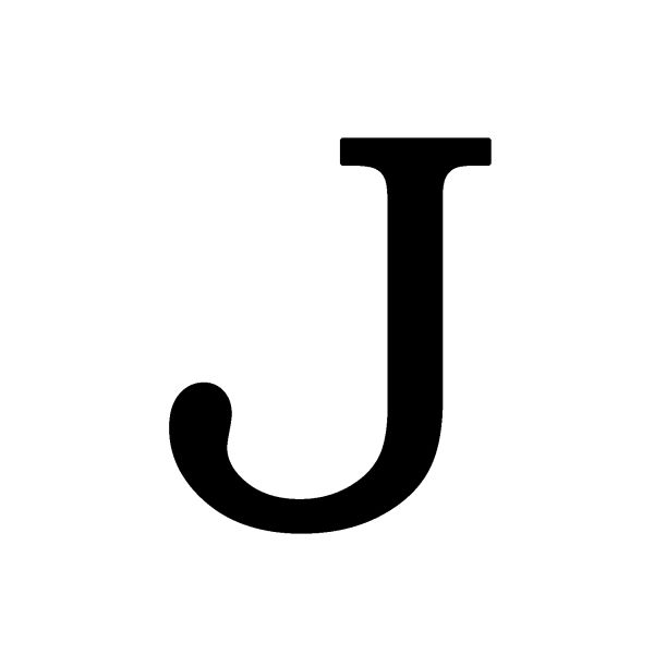 字母J PNG透明背景免抠图元素 16图库网编号:75052