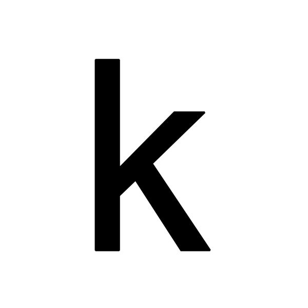 字母K PNG透明背景免抠图元素 16图库网编号:75208