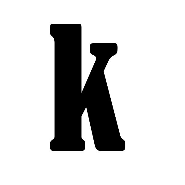 字母K PNG透明背景免抠图元素 16图库网编号:75209