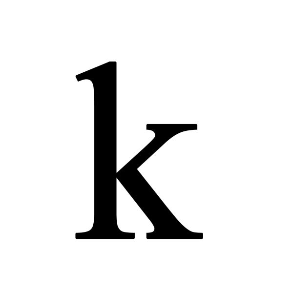 字母K PNG透明元素免抠图素材 16素材网编号:75212