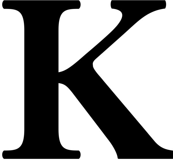 字母K PNG透明背景免抠图元素 素材中国编号:75234