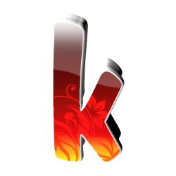 字母K PNG透明背景免抠图元素 16图库网编号:75245