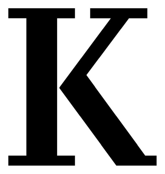 字母K PNG透明背景免抠图元素 16图库网编号:75247