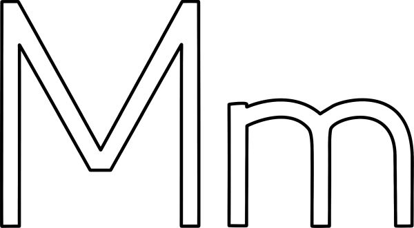字母 M PNG透明背景免抠图元素 16图库网编号:81886
