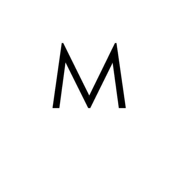 字母 M PNG透明背景免抠图元素 16图库网编号:81905