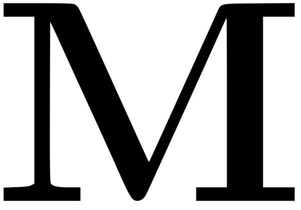 字母 M PNG免抠图透明素材 16设计网编号:81920