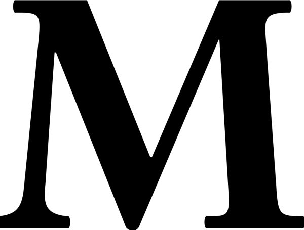 字母 M PNG免抠图透明素材 16设计网编号:81937