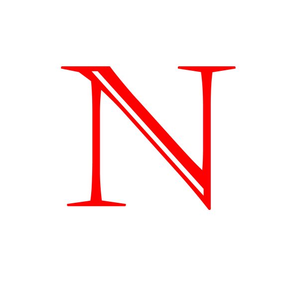 字母N PNG免抠图透明素材 16设计网编号:84157