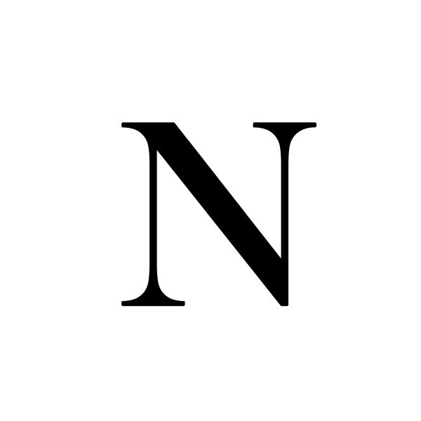 字母N PNG免抠图透明素材 16设计网编号:84166