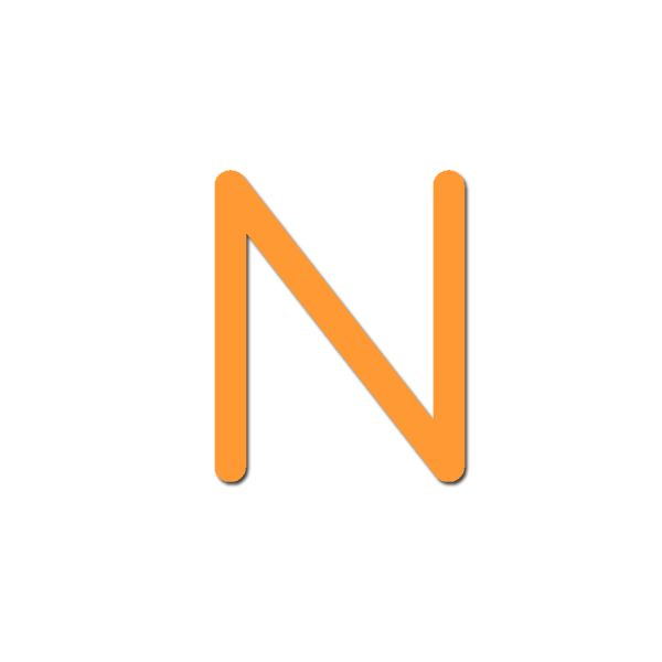 字母N PNG透明背景免抠图元素 16图库网编号:84259