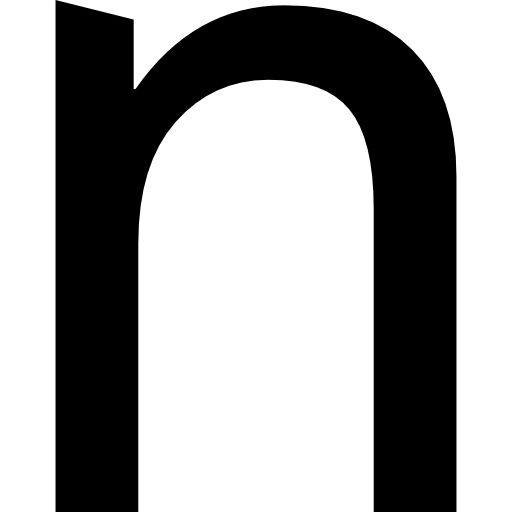字母N PNG免抠图透明素材 16设计网编号:84191