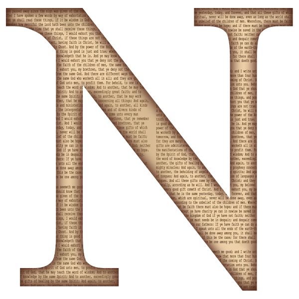 字母N PNG透明背景免抠图元素 16图库网编号:84204