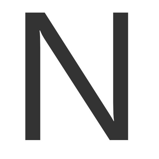 字母N PNG免抠图透明素材 16设计网编号:84211