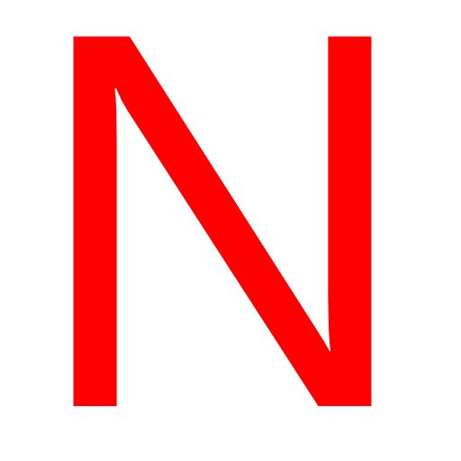 字母N PNG免抠图透明素材 素材中国编号:84224