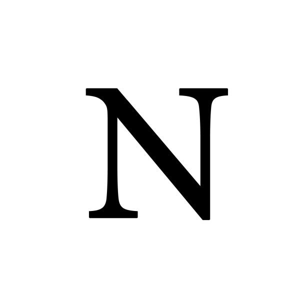 字母N PNG免抠图透明素材 16设计网编号:84164