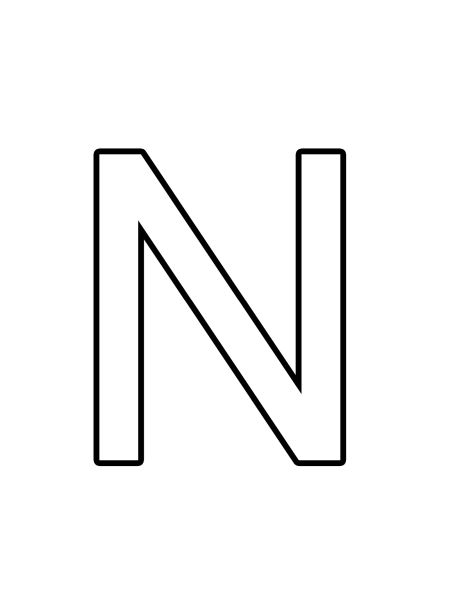 字母N PNG透明背景免抠图元素 16图库网编号:84249
