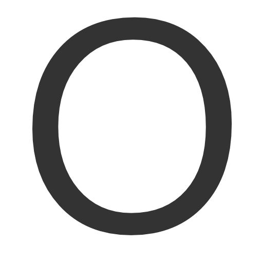 字母O PNG免抠图透明素材 16设计网编号:89819