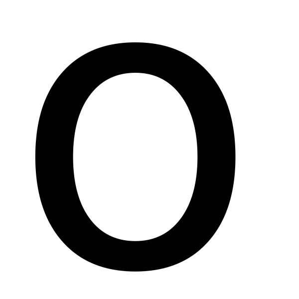 字母O PNG透明背景免抠图元素 16图库网编号:89781